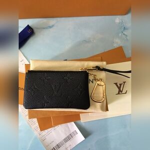Louis Vuitton Black Monogram Key Pouch